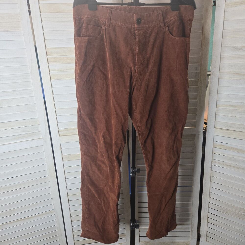 James Perse Corduroy Pants Mens Brown 34x29 Dark Academia Retro Fall Casual